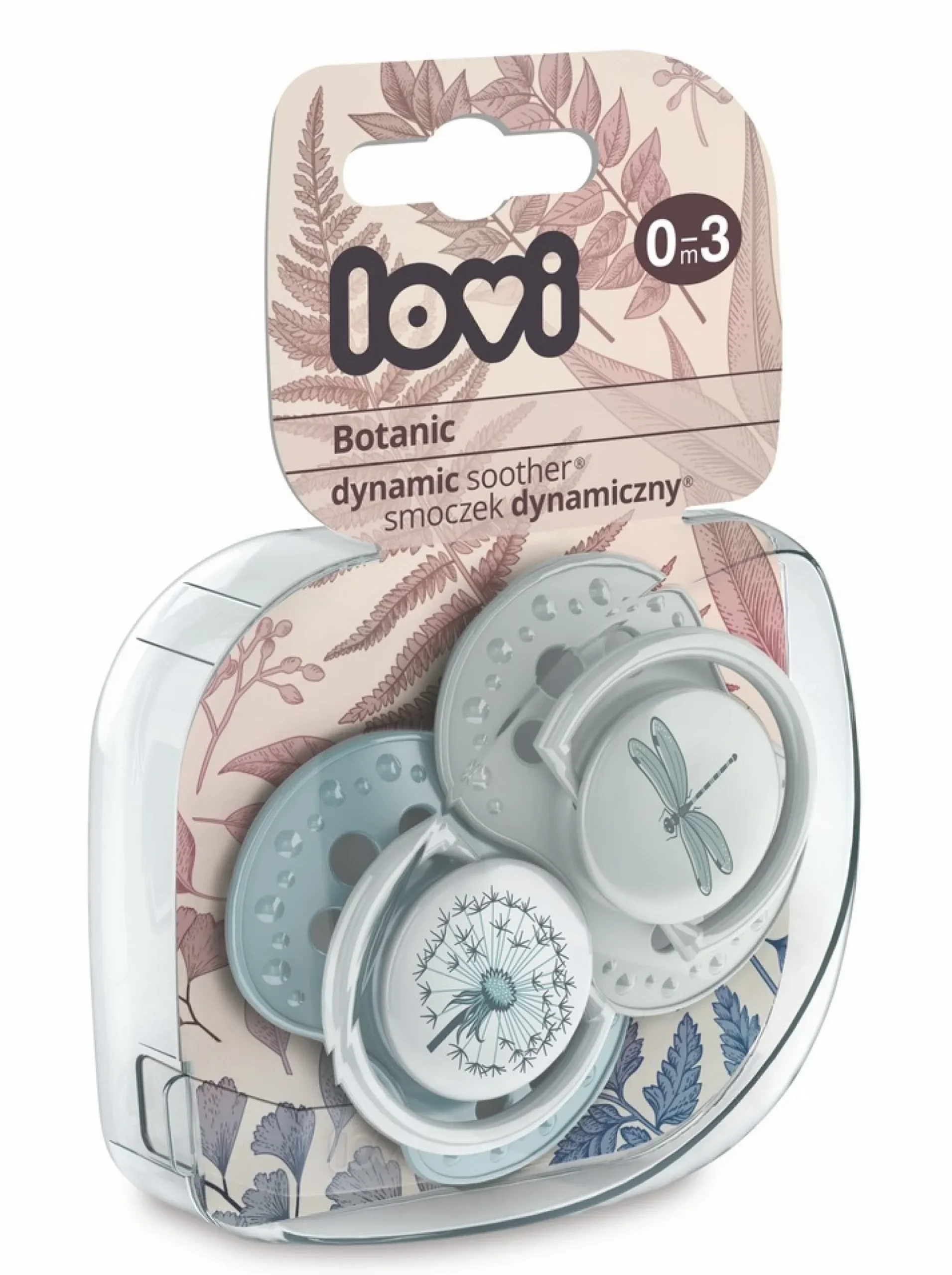 Dynaaminen tutti silik Lovi 0-3 kk (2 kpl) Botanic