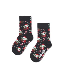 Happy Socks Santa Grogu sukat, Musta