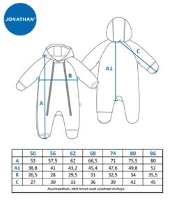 Jonathan Baby softshell-haalari