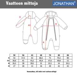 Jonathan Baby softshell-haalari (50cm)