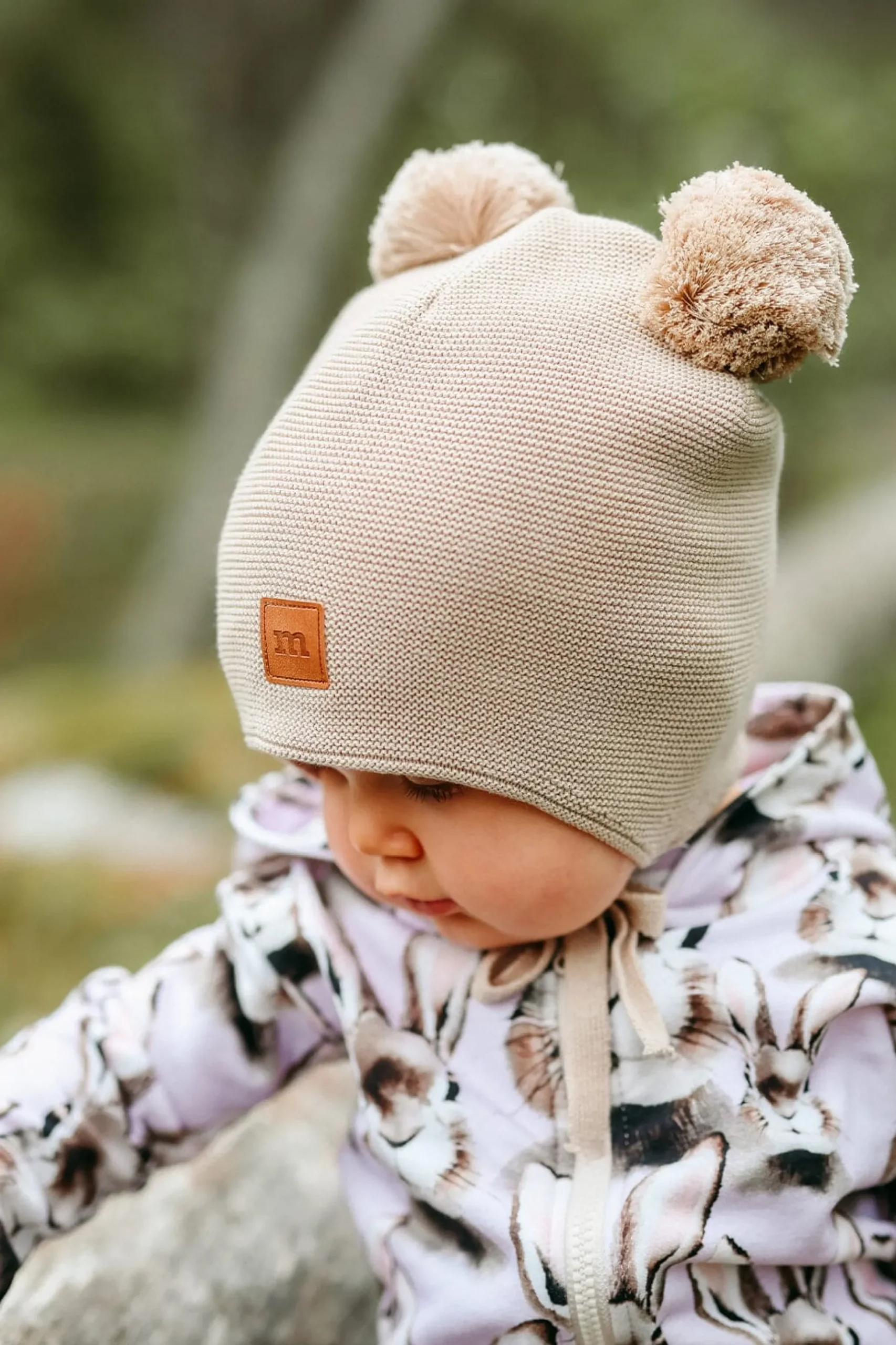 Metsola Cutie Hat Puuvillapipo, Nougat