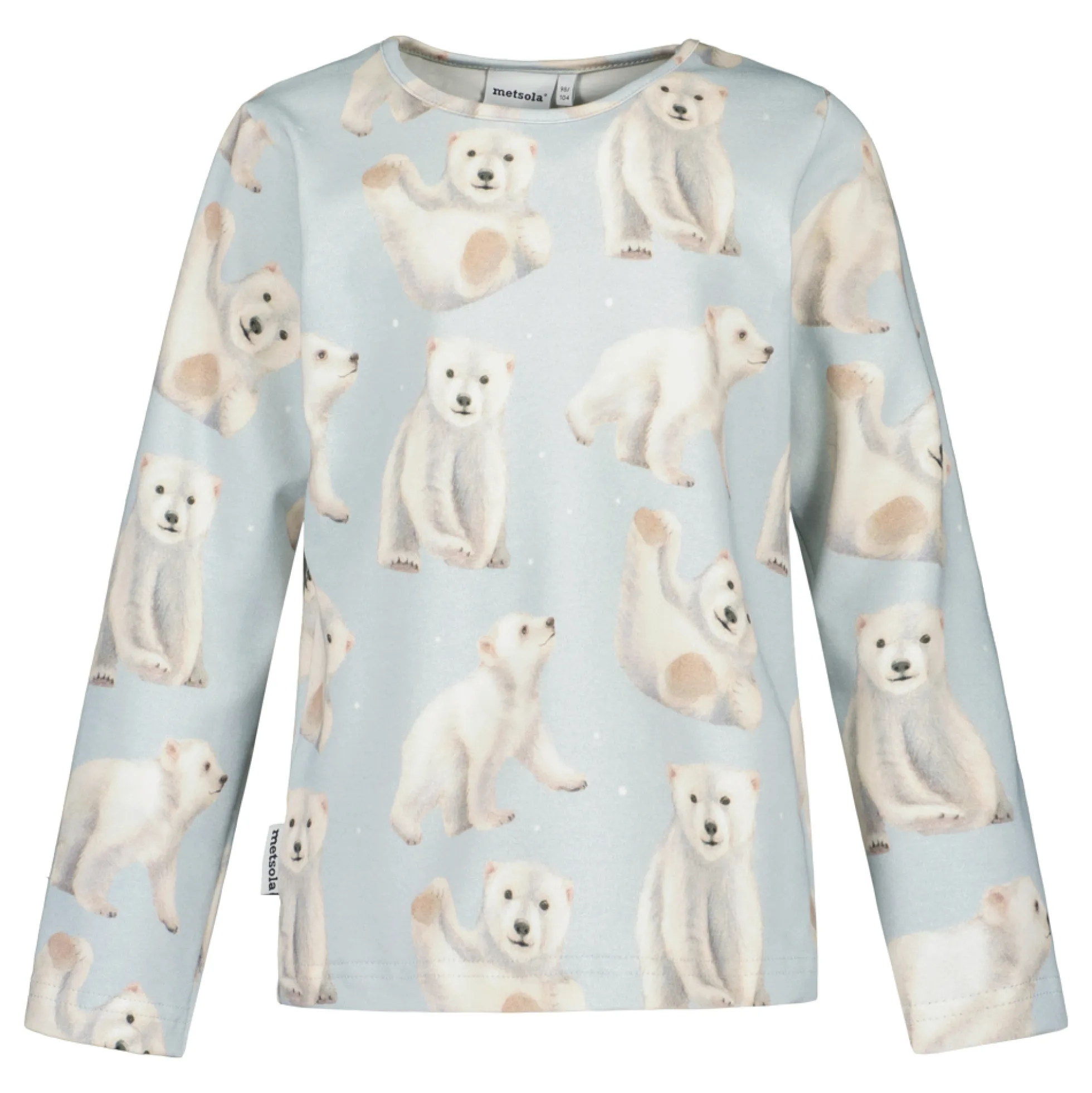 Metsola Polar Bear Pyjama, Icy Blue
