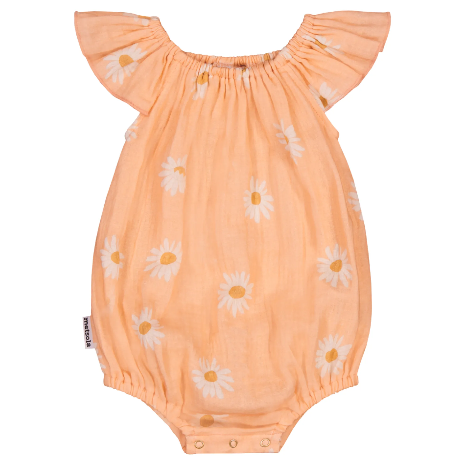Metsola Sweet Daisy musliiniromper, Peachy