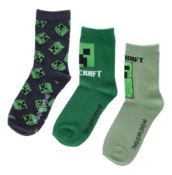 Minecraft sukat 3-pack, Harmaa
