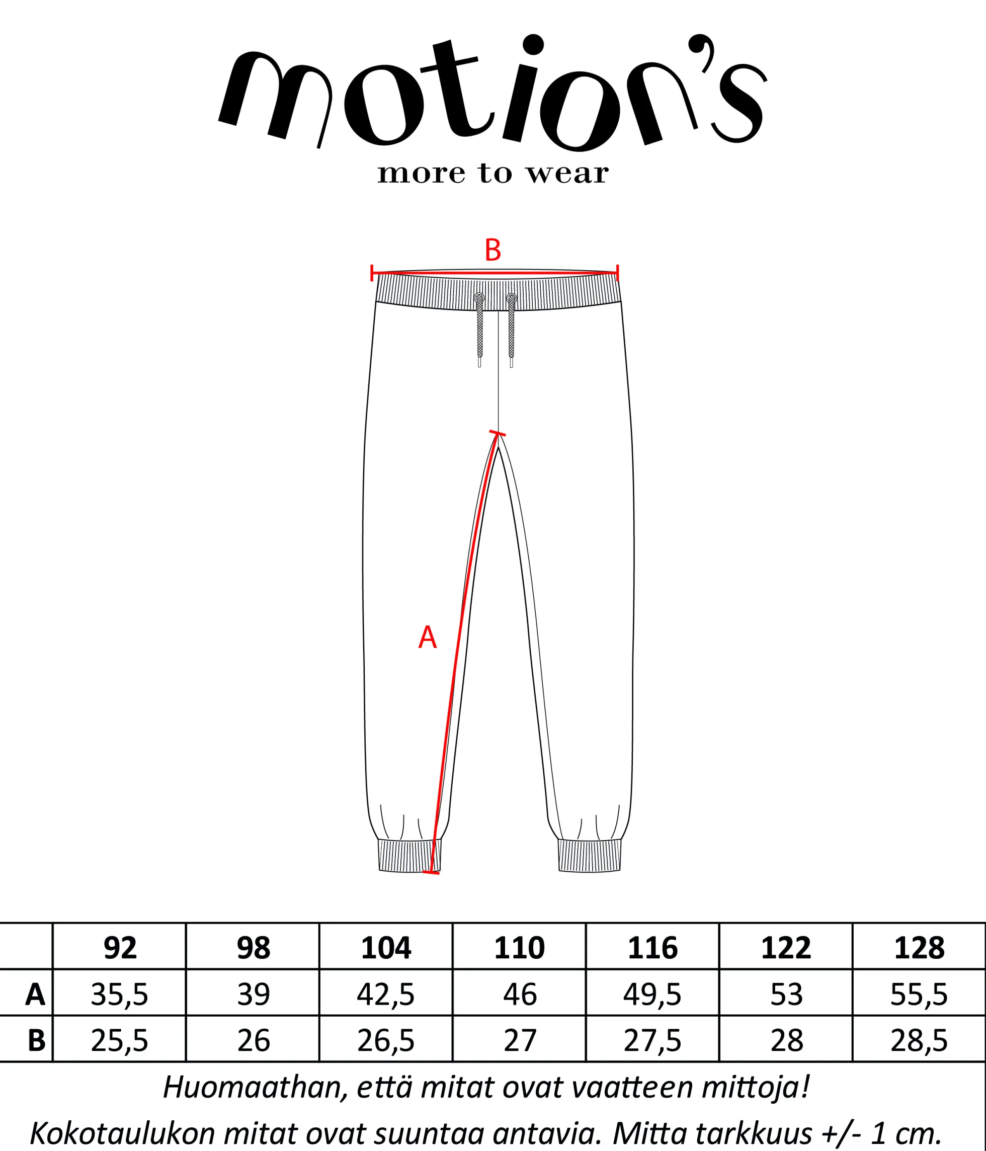Motion's collegehousut