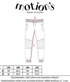 Motion's collegehousut