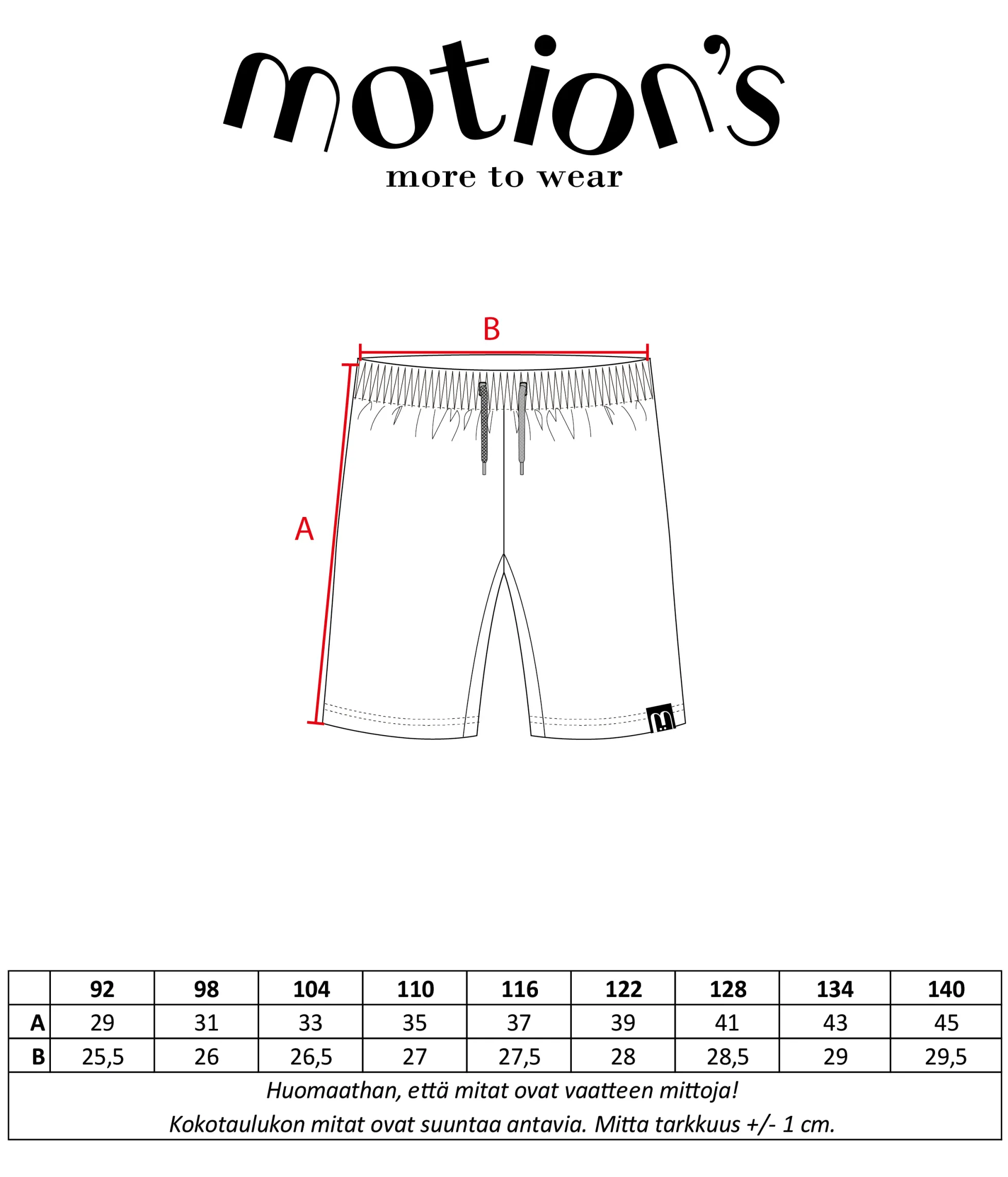 Motionu00b4s shortsit