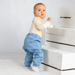 Nalle denim-like housut