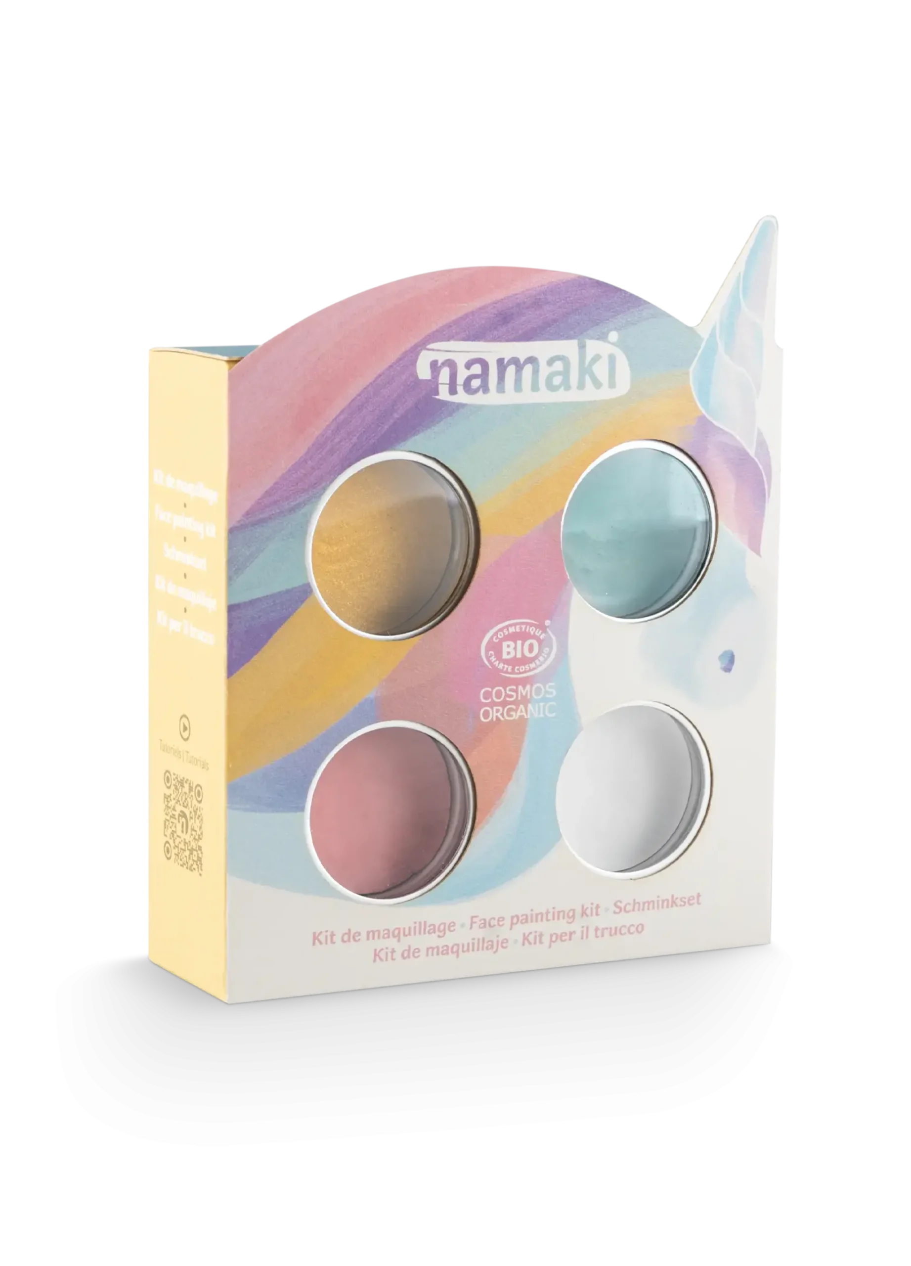 Namaki Kasvomaalaussetti - 4 vu00e4riu00e4, Unicorn