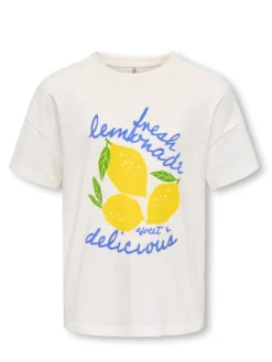 Only Girls Limone T-paita, Cloud Dancer