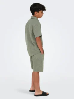 Only & Sons Caiden pellavakauluspaita, Swamp