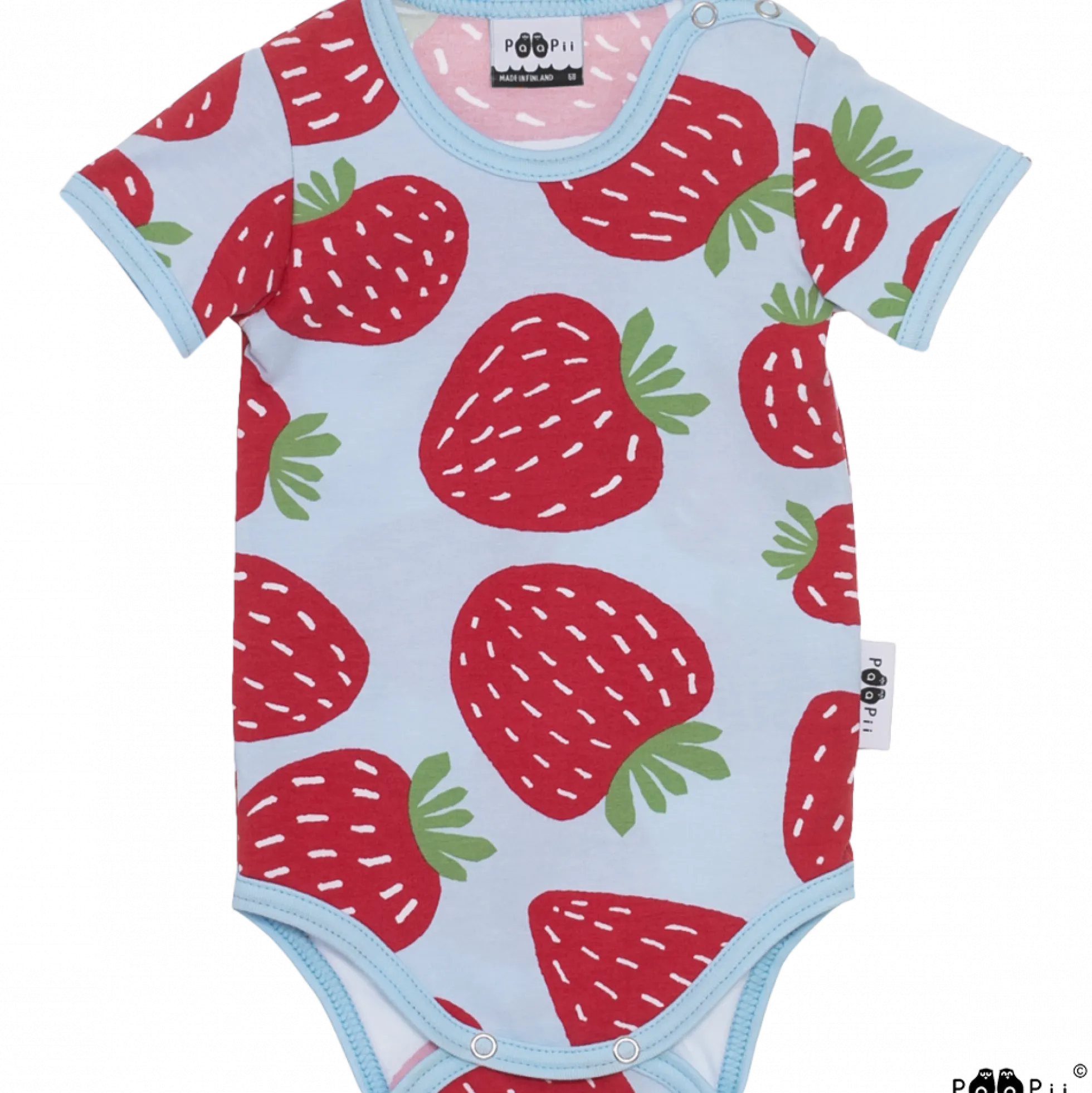 PaaPii kesu00e4body Polka, vaaleansininen