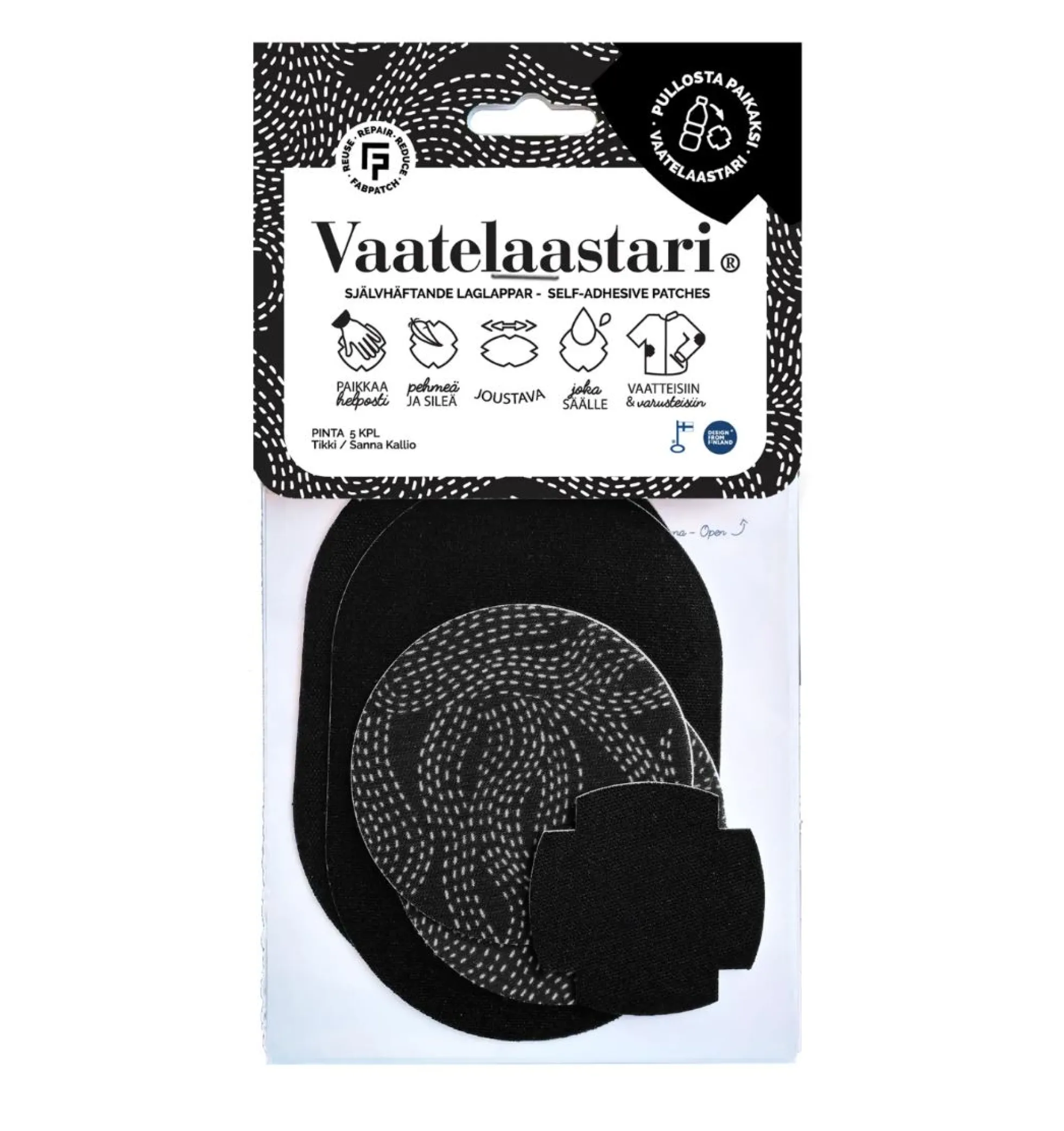 Vaatelaastari, pinta